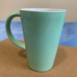 David's tea Ceramic Mug mint green color. 12oz